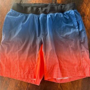 lululemon athletica Blue to Red Gradient Men's shorts~